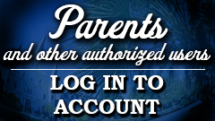 Parents and other authorized users log in to account